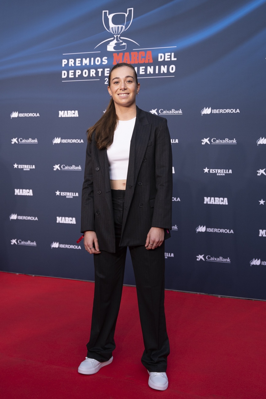 Elene Lete en la alfombra roja de los premios marca del deporte femenino