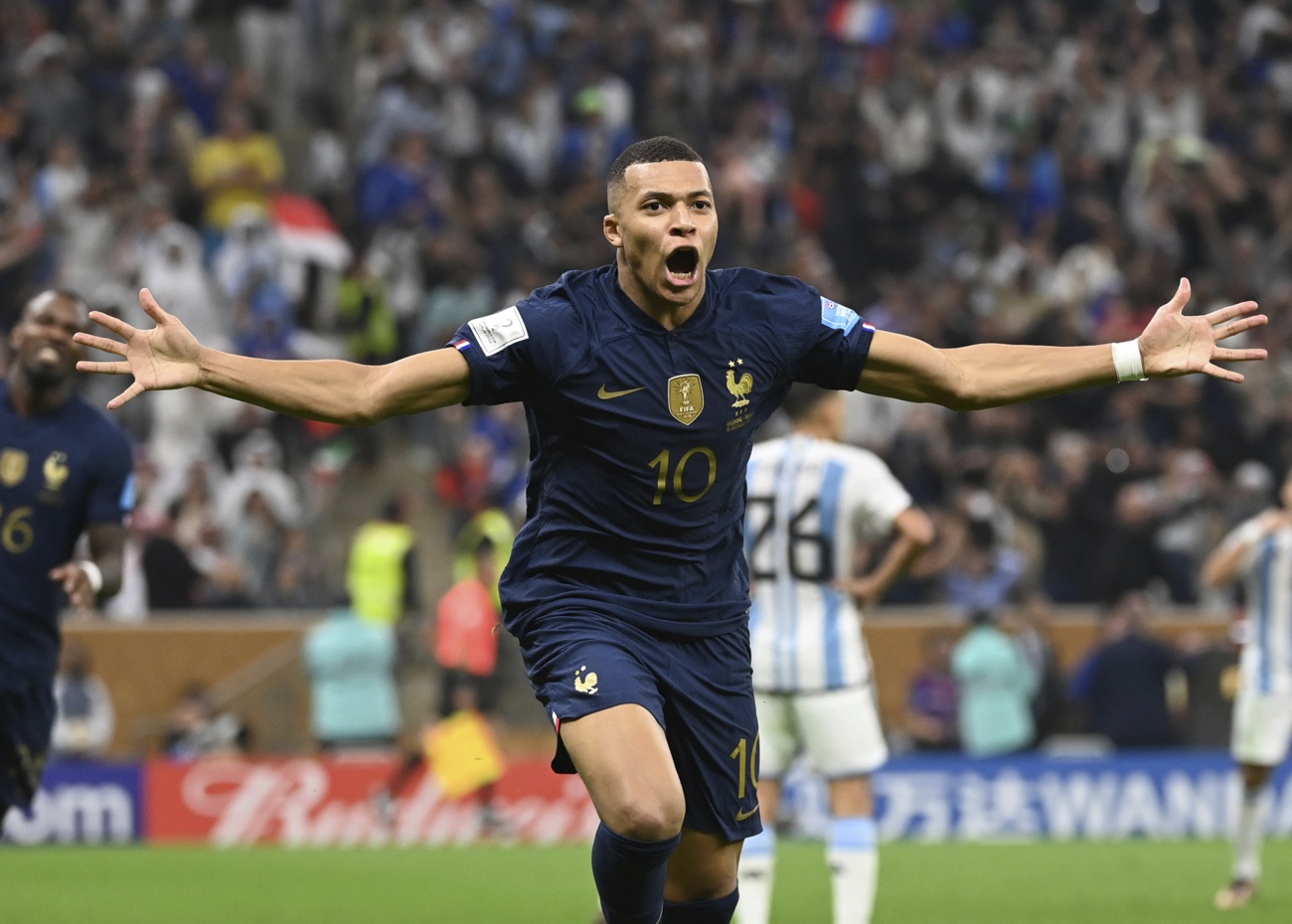 Mbappé, 12 goals in two World Cups