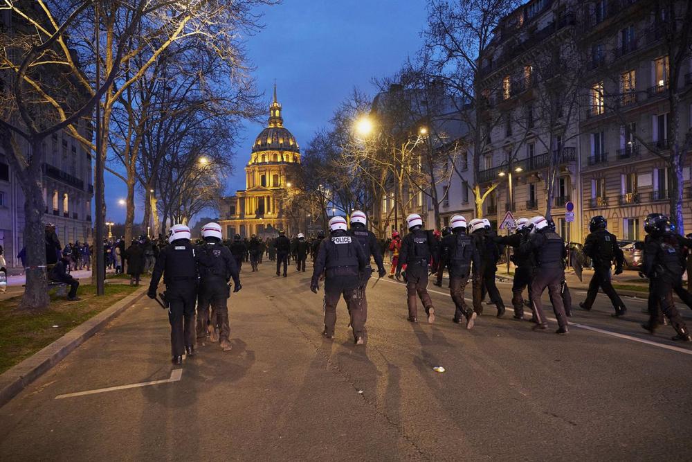 Day of protests in France ends with nearly 300 arrested, 234 of them in Paris
