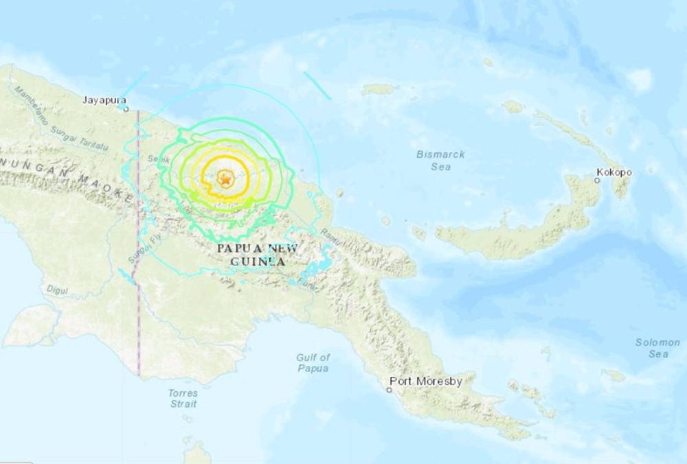 Papua-Neuguinea.- Vier Tote bei Erdbeben der Stärke 7
