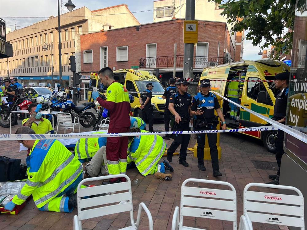 Siete heridos tras arrollar un quad a varias personas en Alcobendas (Madrid) en la terraza de un bar